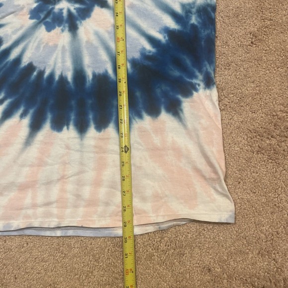 Blue Pink Dolphin Men's Tie Dye Rare Individual T Shirt Size Large - Picture 5 of 5